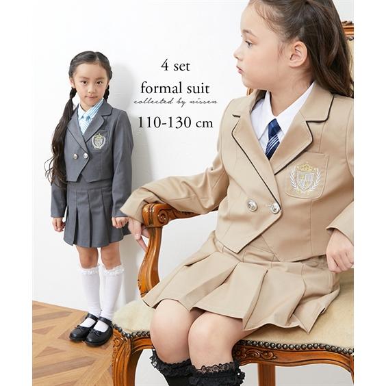 ニッセン（nissen） フォーマル スーツ 子供服 キッズ 卒園 入学 4点