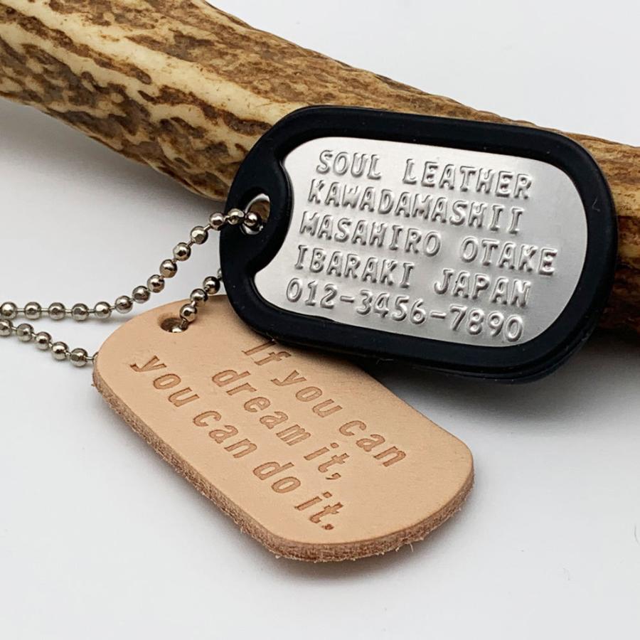 ドッグタグ （ショートボールチェーン・サイレンサー付き） : Soul