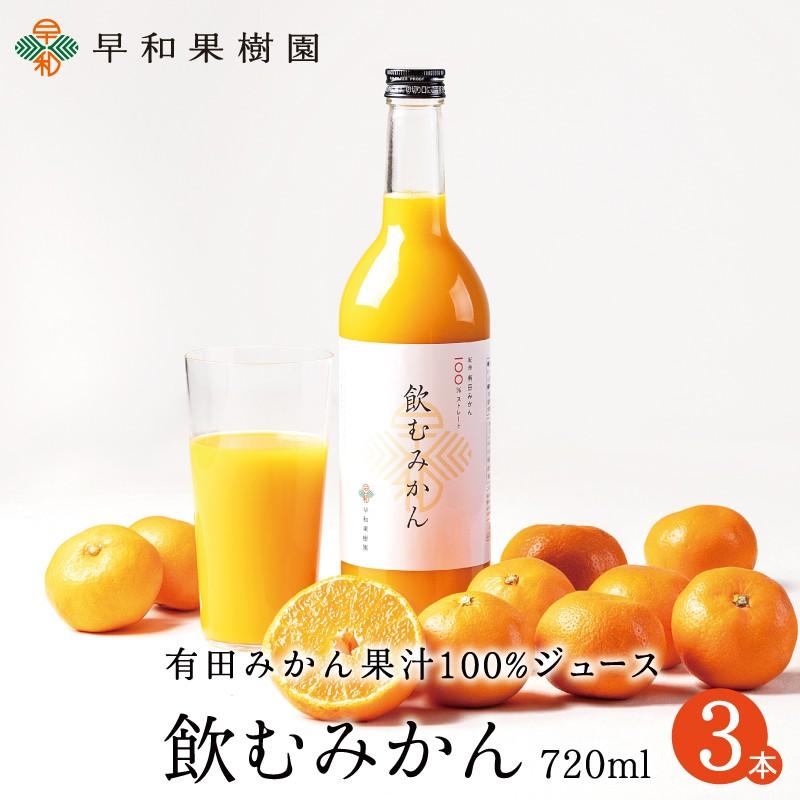 早和果樹園 ストレート ジュース みかん 有田 無添加 果汁 100％ 飲む