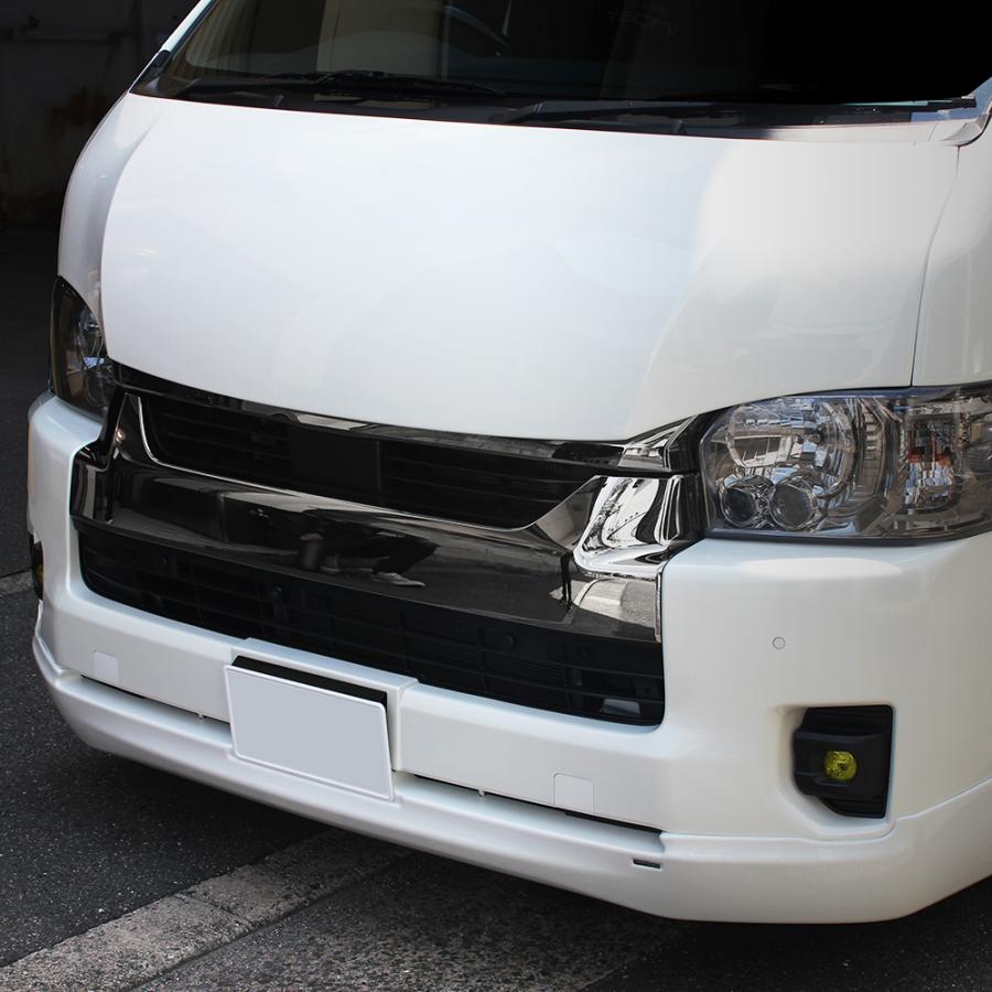 FEGGARI ハイエースワイド 200系 ABS製 デビル ボンネット パネル V3