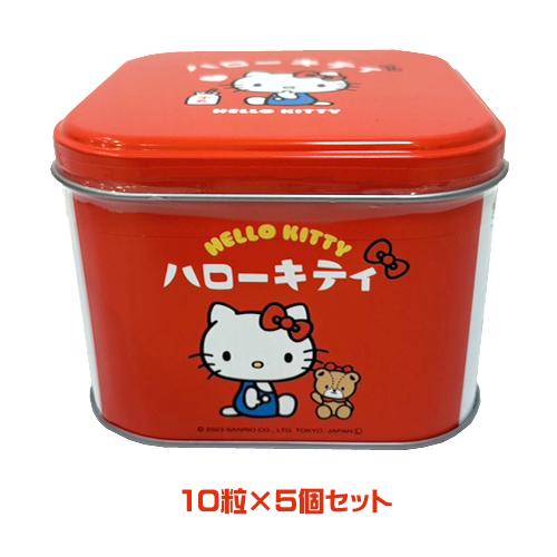 サンリオ ハローキティ いちごクランチ缶 10粒入×5個セット