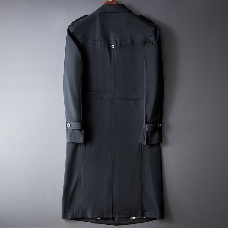 ホームアイホーム ダブルトレンチコートメンズ ロング ビジネス P