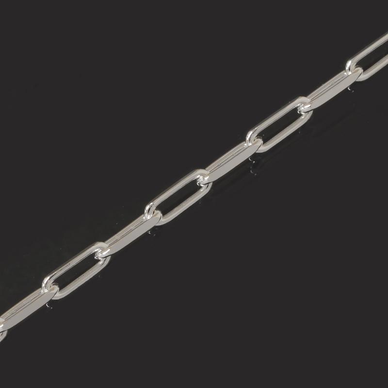 イタリア製 シルバー925 ペーパークリップチェーン2.3mm 40cm 3本入り