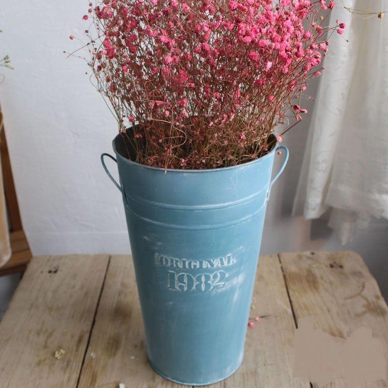 花入れ用バケツ 金属 置物 オブジェ インテリア 雑貨 置き物 誕生日