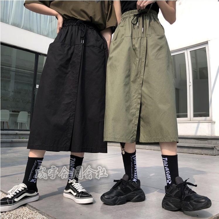 スカート風 ワイドパンツ ボトムス レディース キュロットスカート