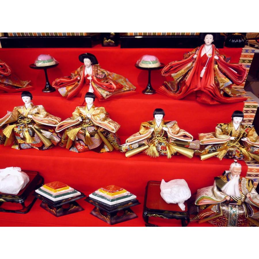 ひな人形☆七段十五人飾り A5−40x7E☆横幅120*奥行160