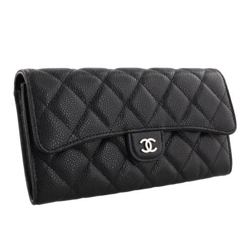 CHANEL（シャネル） 長財布 レディース マトラッセ ブラック AP0241