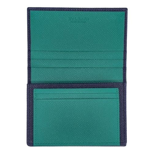 BVLGARI（ブルガリ） 名刺入れ メンズ マン ブルー 288287 BLUE MEDIUM