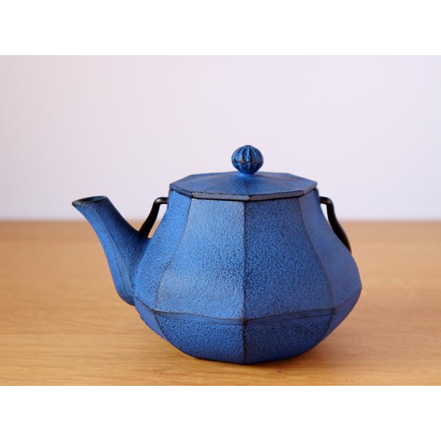 鉄瓶兼用急須 みやび 0.4L 南部宝生堂 及富 OITOMI 南部鉄器 黒 青