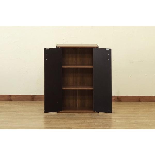 サカベ GRANZ 扉付オープンシェルフ 収納棚 本棚 キッチン収納