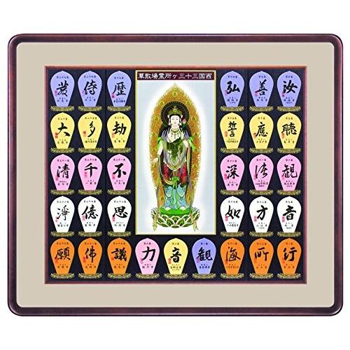 西国三十三ヶ所】散華額B (散華台紙を入れる額です。)＊散華台紙は