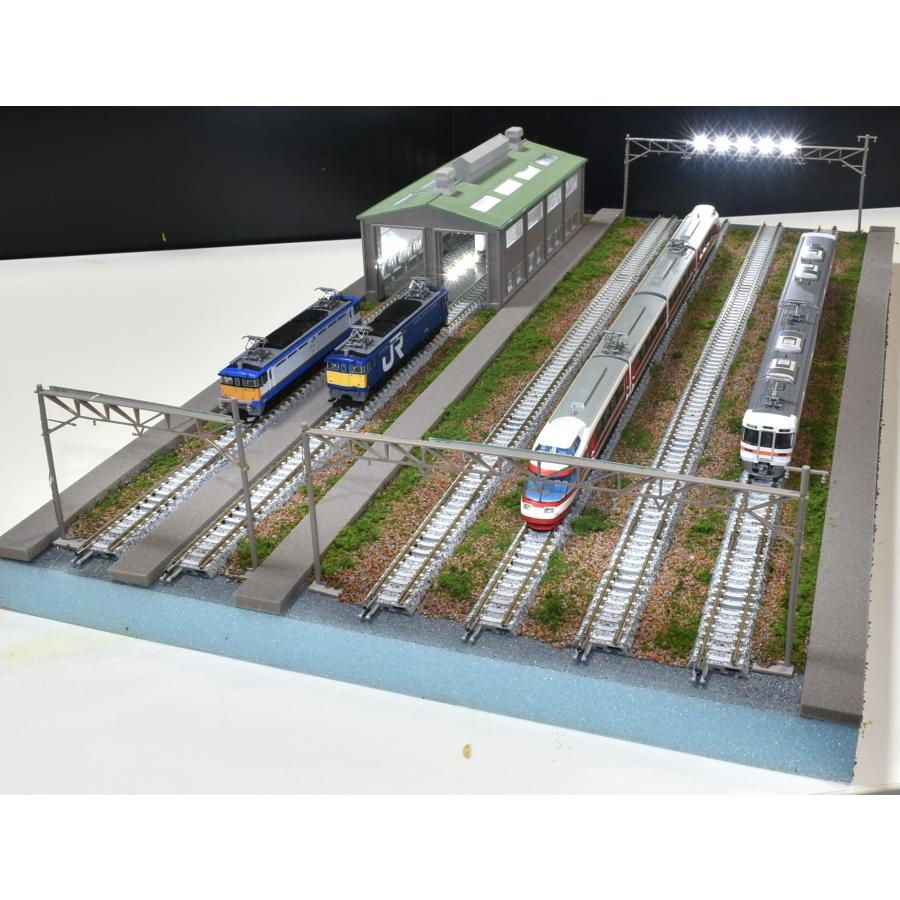 トミックス 鉄道模型 ジオラマ 展示台 Nゲージ用(6線路)複線機関庫＆4