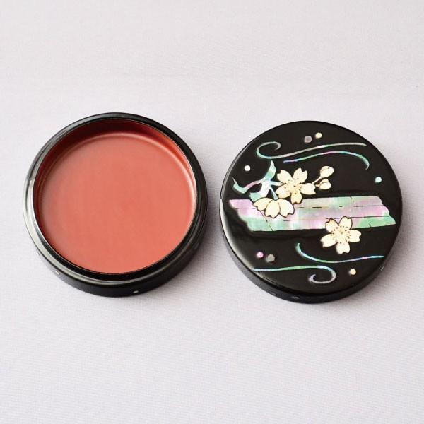 香合 茶道具 斉藤宗慎 作 青貝入 花筏香合 : 茶道具専門店 (有)菊池