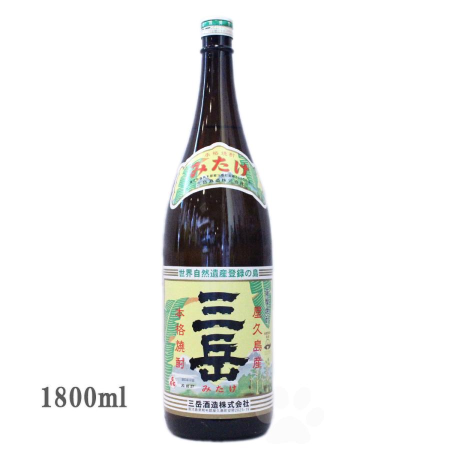 三岳 芋焼酎 みたけ 25° 1800ml : こみやまさけてん - 通販 - Yahoo