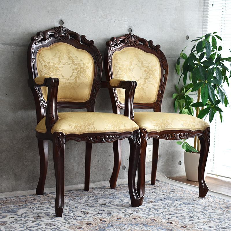 ダイニングチェア 椅子 肘なし クッション おしゃれ エレガント 完成品