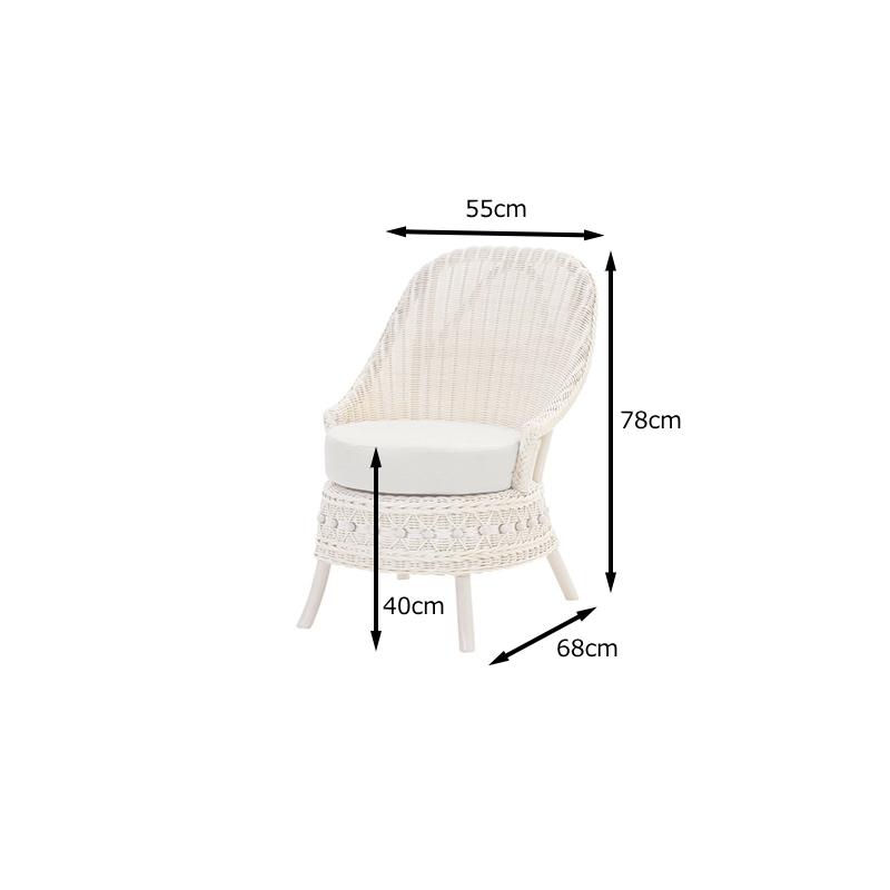 ラタン ソファ 一人がけ チェア パーソナルチェア おしゃれ かわいい