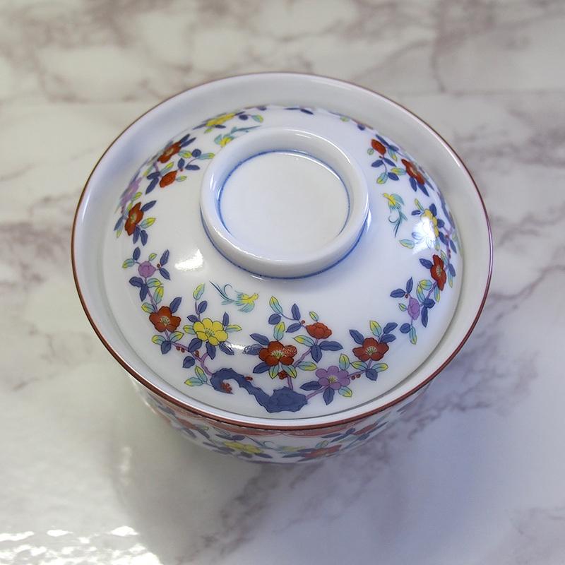 蓋付き煮物碗 和食器 蓋向 天王窯 翔優作 オリエンタル 花柄 花鳥柄