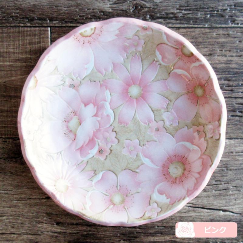 プレート パスタ皿 カレー皿 食器 日本製 陶磁器 花柄 flower garden