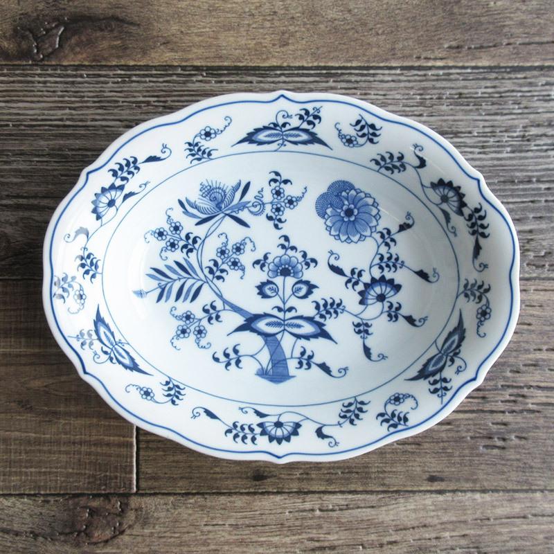 完売】ブルーダニューブ オーバルボウル 25.5cm / Blue Danube スープ
