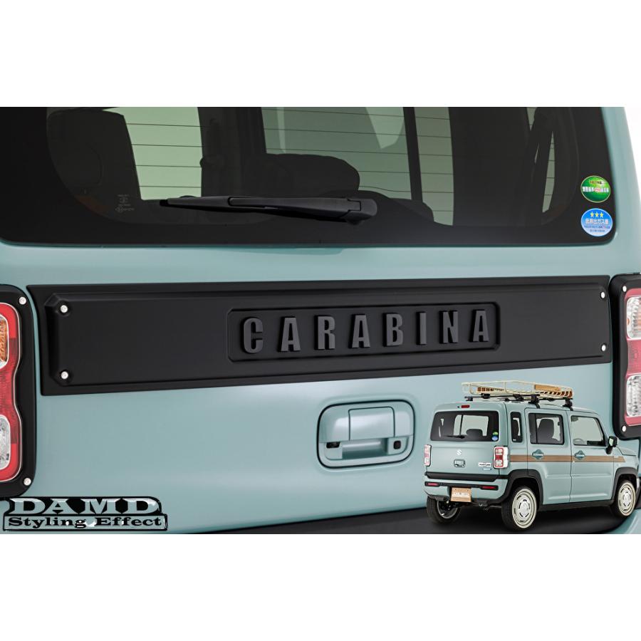 DAMD(ダムド)HUSTLERリアゲートガーニッシュ【マットブラック塗装済み