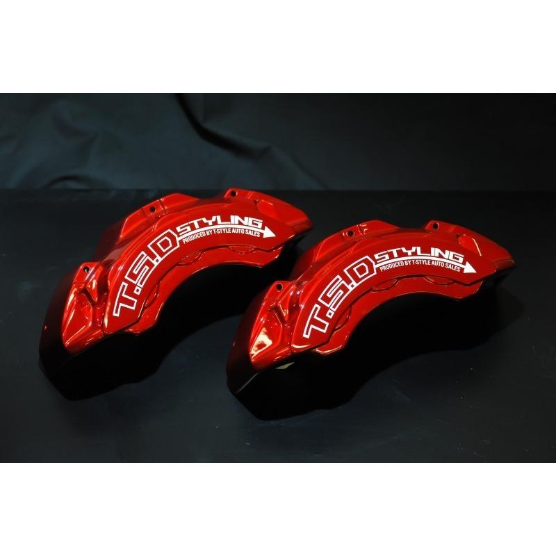 200系ハイエース【ビックブレーキキャリパーカバー】キャンディレッド