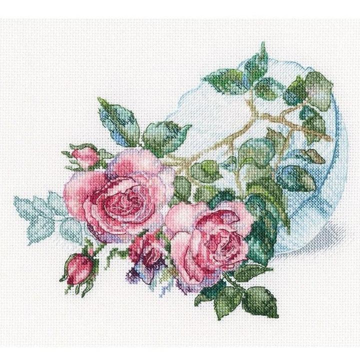 刺繍 輸入キット RTO TENDER FLOWER BUDS 柔らかい花の蕾｜クロス