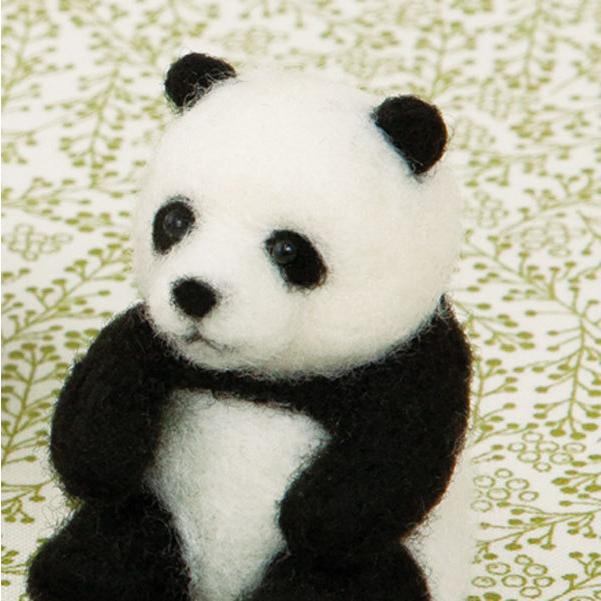 三つ子パンダの赤ちゃん 手作りキット フェルト手芸 パンダの