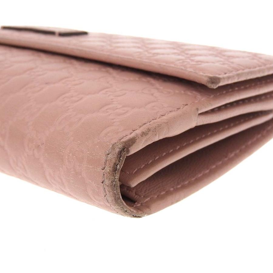 GUCCI（グッチ） マイクログッチシマ ダブルホック 長財布 レザー