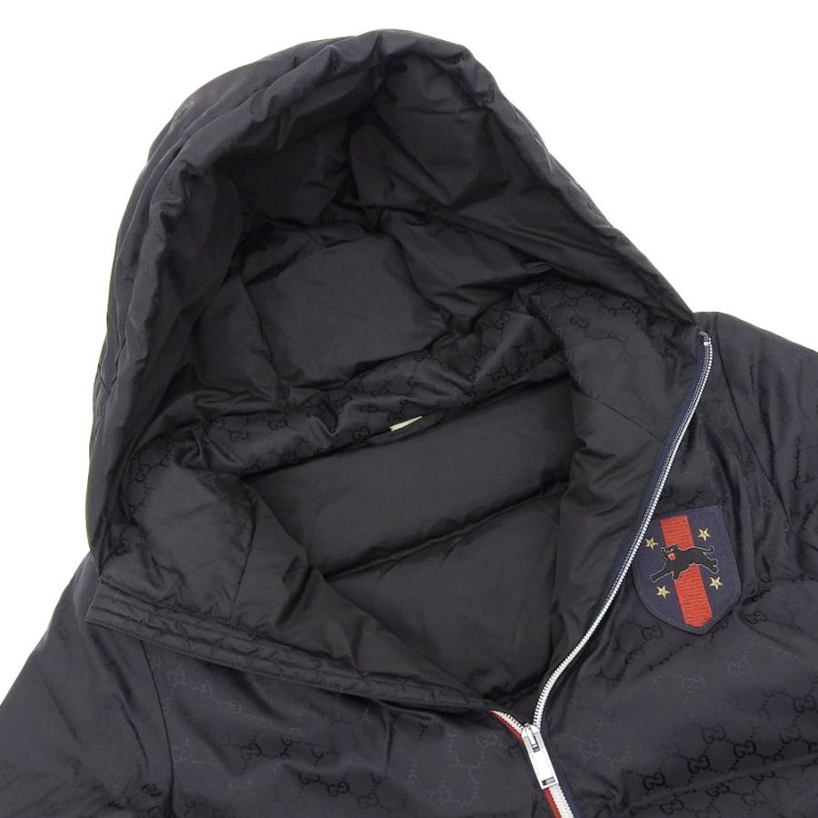 GUCCI（グッチ） GUCCI GG柄フード ワッペン エンブレム ダウン