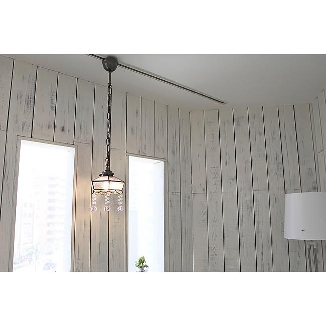 照明器具 レトロ 中華 和風 ペンダントライト ステンドグラス ガラス