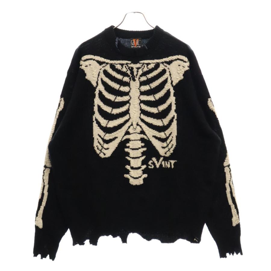 SAINT MICHAEL セントマイケル 22AW ×VLONE KNIT BONE ヴィーロン