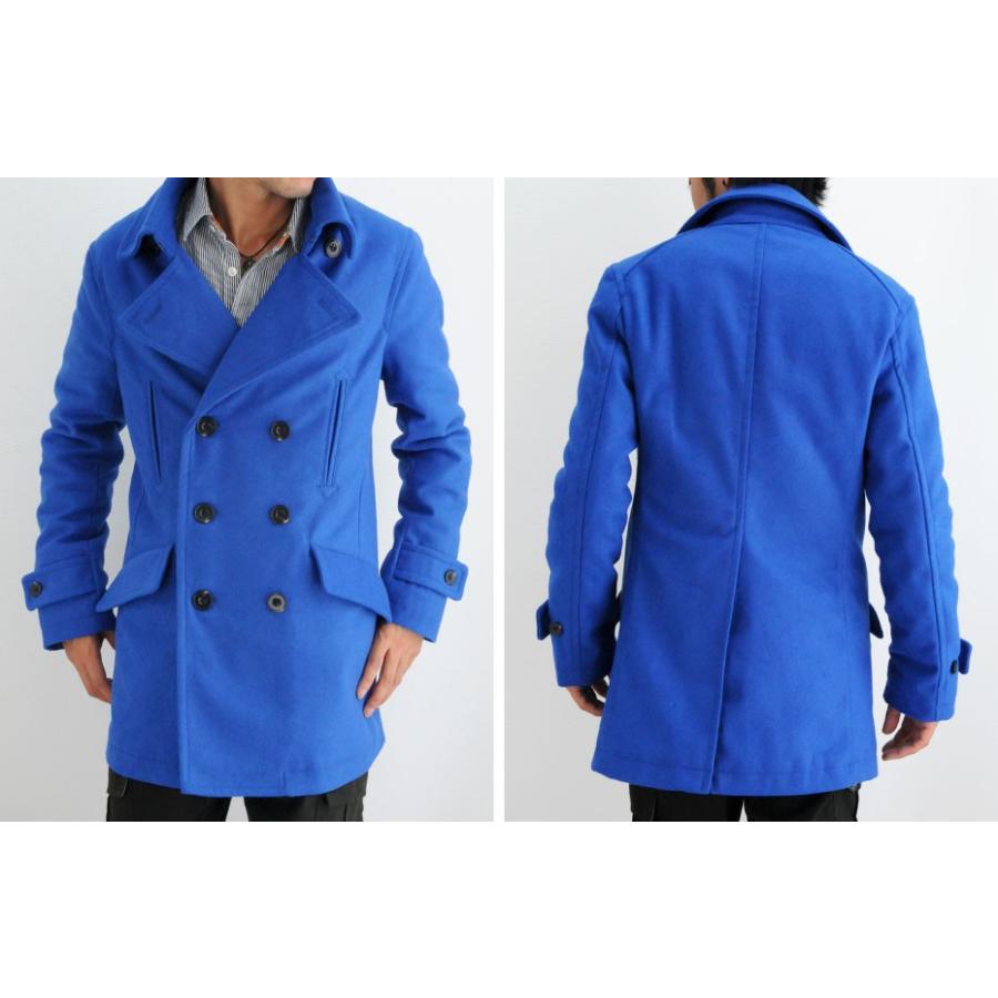 エボリューション EVOLUTION ピーコート メンズ 秋 冬 春 ウール混