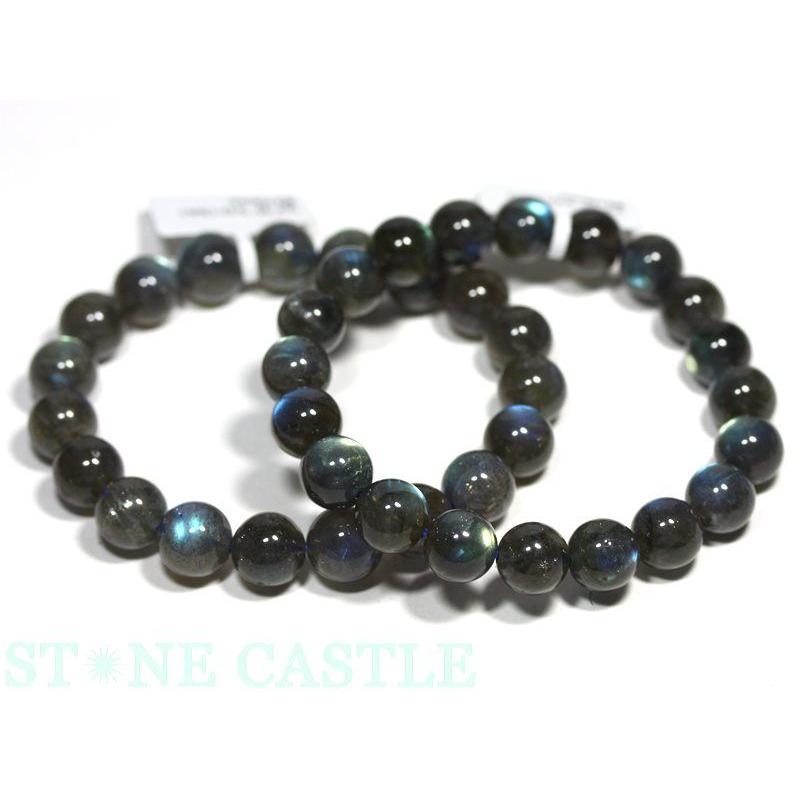 石流通センター 高品質 ブレスレット ラブラドライト (5A) (約10〜10.5