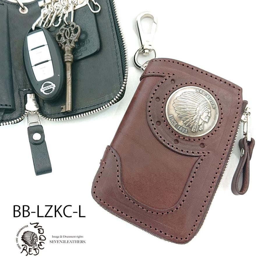 REDMOON（レッドムーン） キーケース カードケース 本革 L型ファスナー