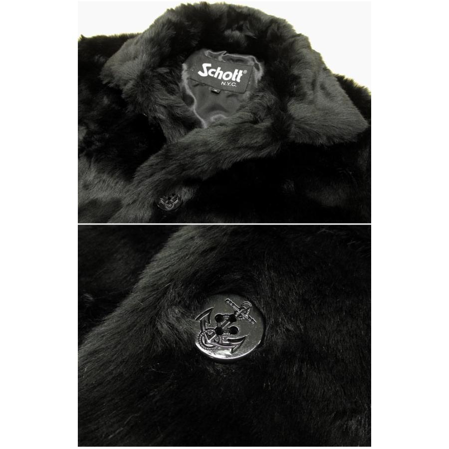 Schott N.Y.C（ショット） Schott ボア シングル ロング ピーコート