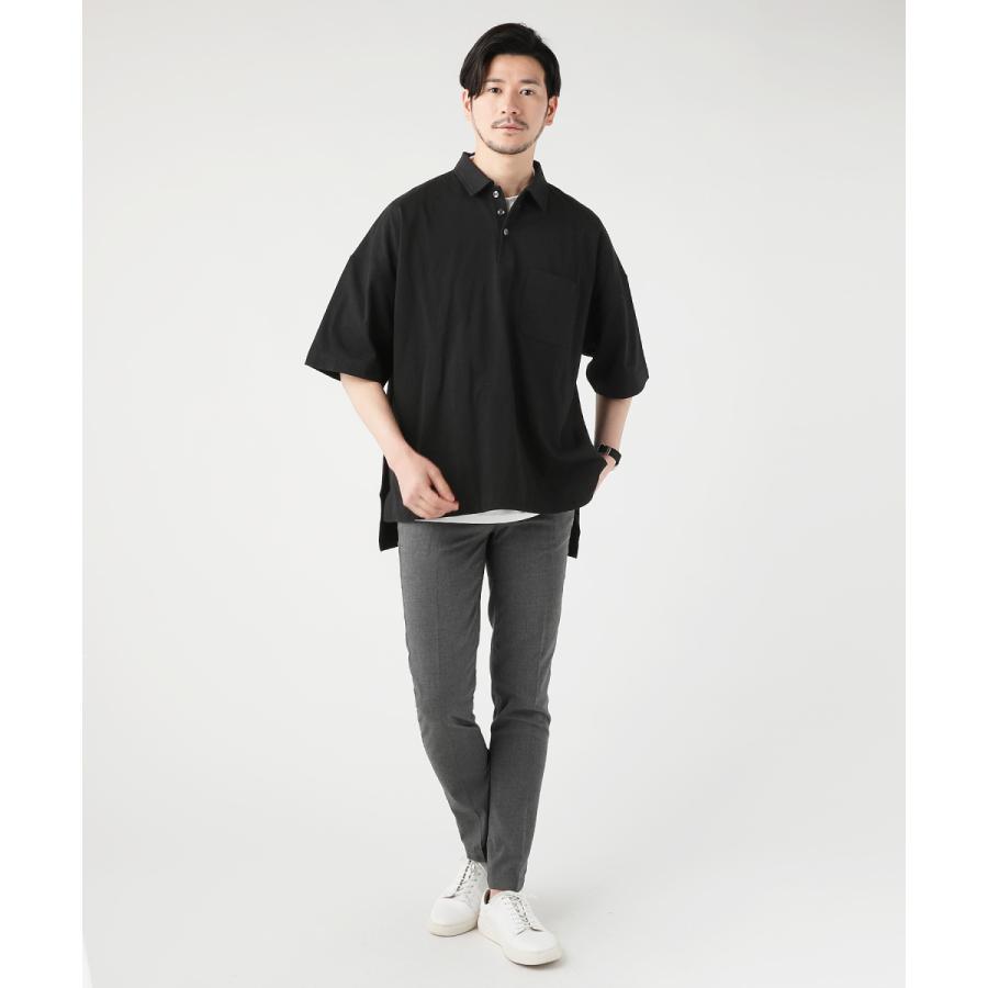 ポロシャツ メンズ 日本製 国産 8オンス MVS 天竺 サイドスリッド