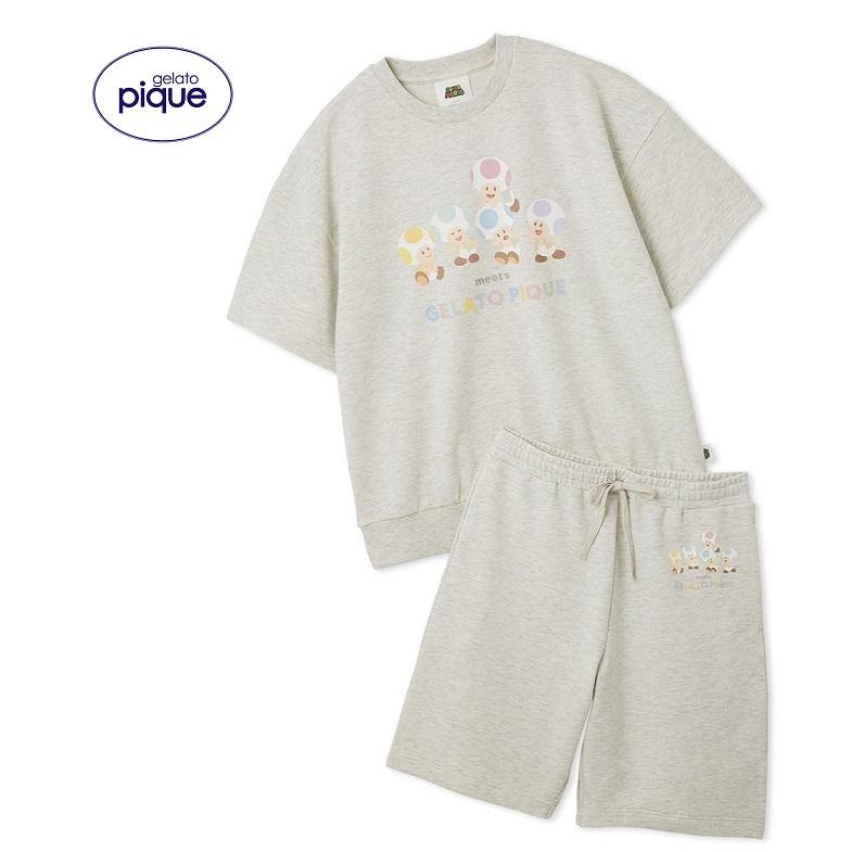 gelato pique（ジェラートピケ） 【新品】【即納】GRY キノピオ【L