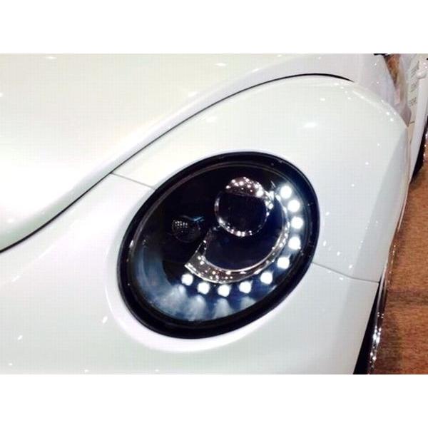 VW ニュービートル/'06- The Beetle-Look ヘッドライト/モーター付