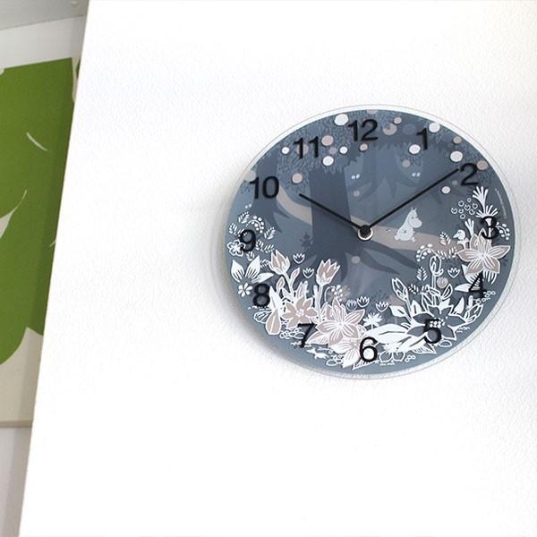 MOOMIN（ムーミン） ガラス ウォール クロック 壁掛け 時計 Moomin in