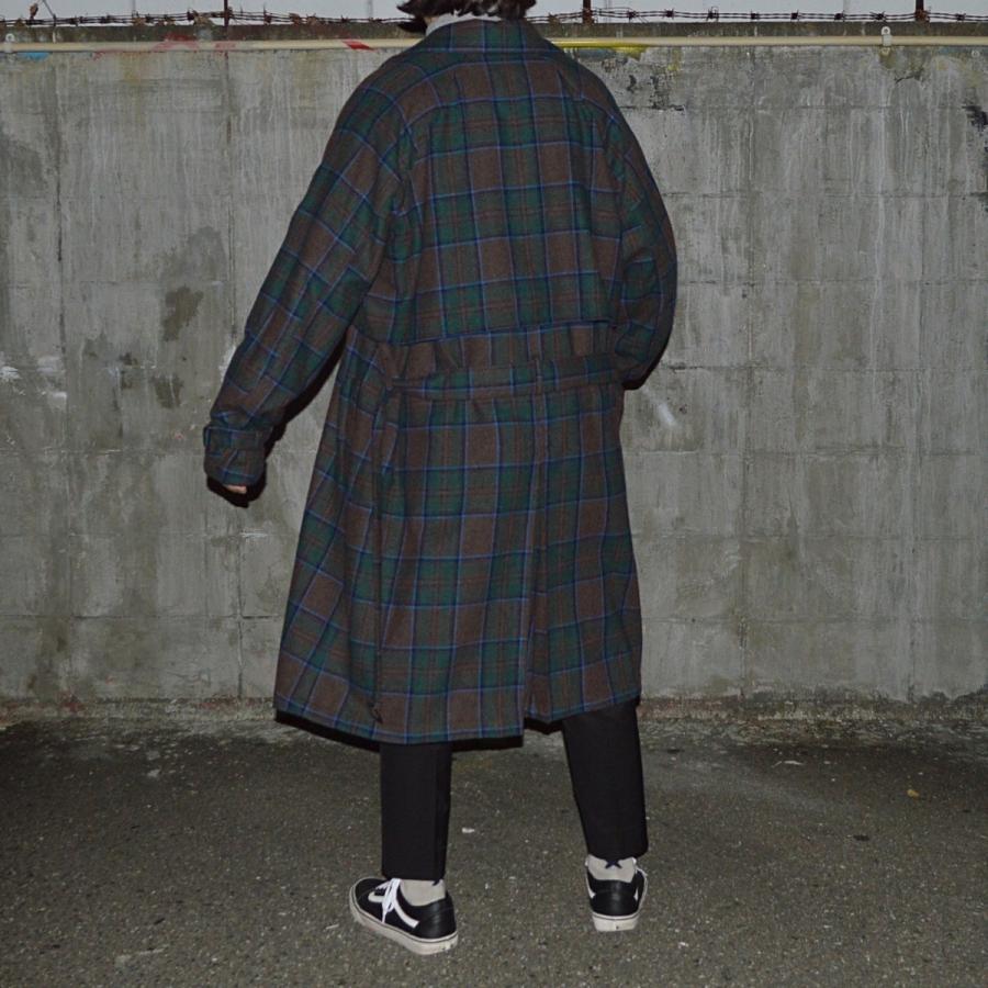 JieDa（ジエダ） / PLAID TRENCH COAT (BROWN) : Proof Of Power