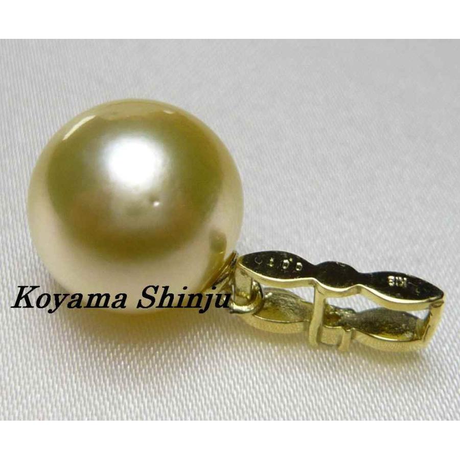 pt23絶品カラー！天然シャンパンゴールド白蝶真珠ダイヤ0．01Ct