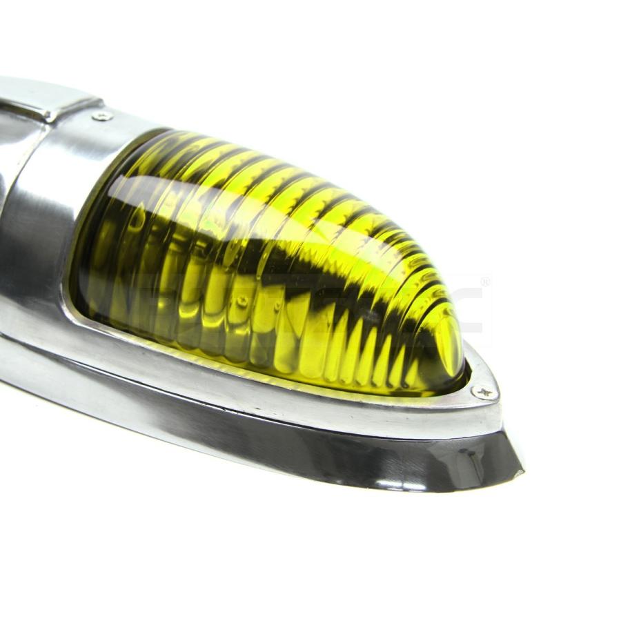 ナマズランプ ナマズマーカー イエロー 黄 ガラスレンズ 大 4個 約40cm