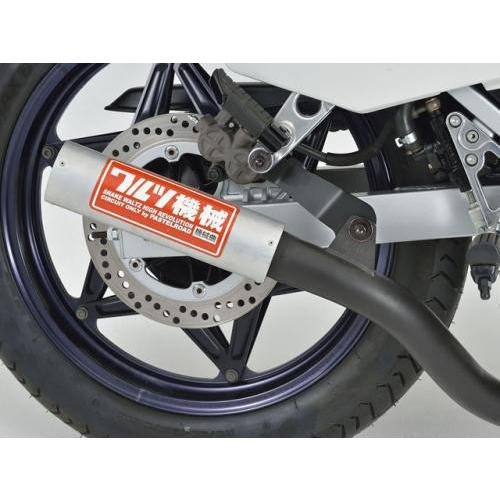 ワルツ機械曲げマフラー CBR400F ブラック 【送料無料】 15020