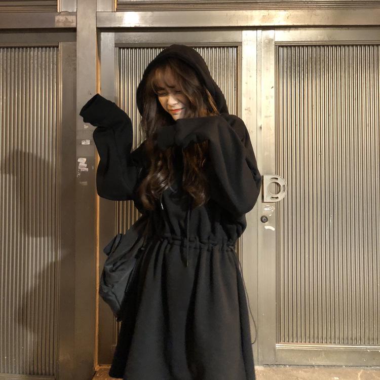パーカーワンピース フーディー レディース フード付き チュニック
