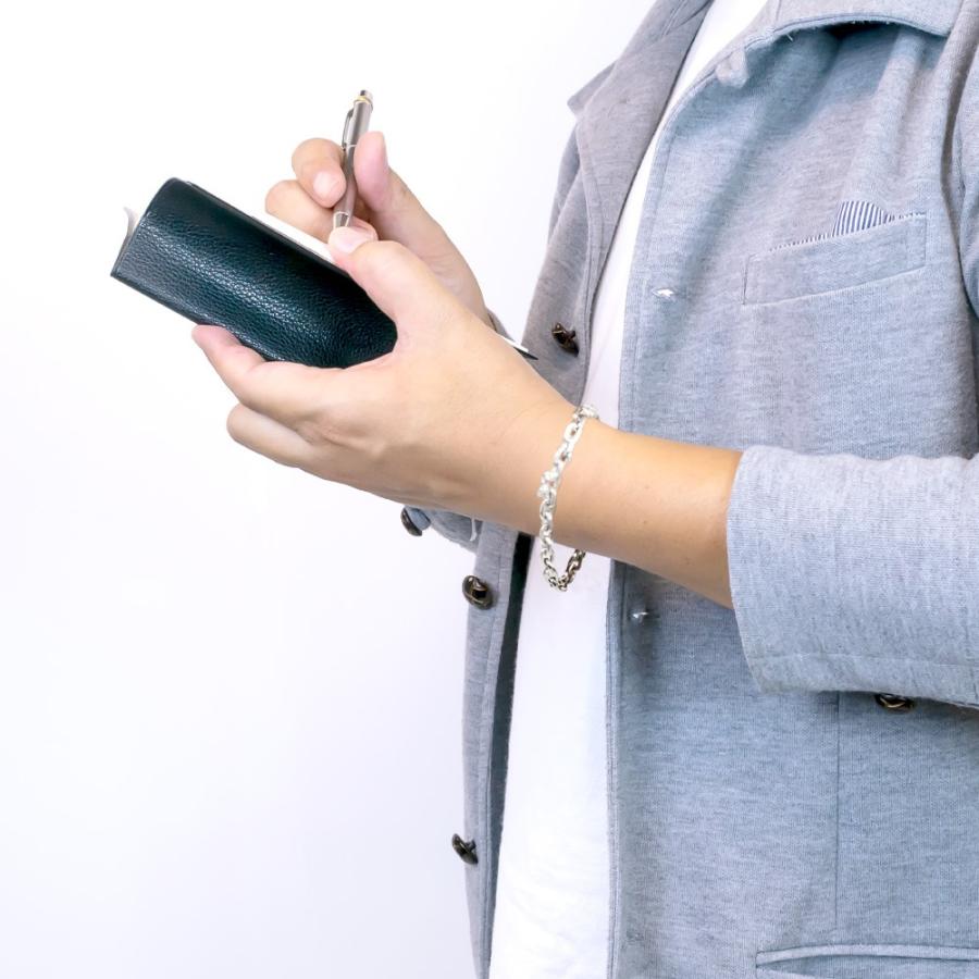 ブレスレット メンズ シルバー925製 極太あずきチェーン シンプル 小豆