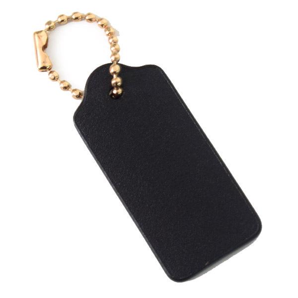 COACH（コーチ） タグ レザー ハングタグ チャーム キーホルダー