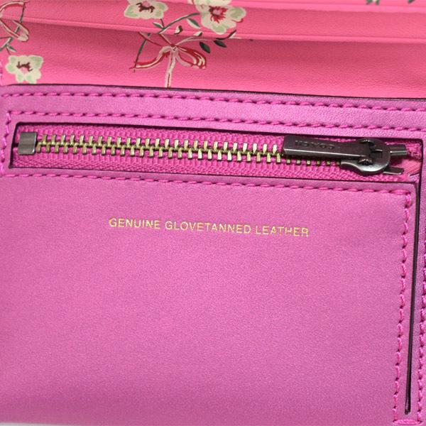 COACH（コーチ） 財布 グラブタンレザー 花柄 リボン スモール トライ