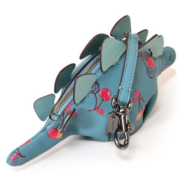 COACH（コーチ） 小銭入れ レザー ステギー ラメグリッター チェリー