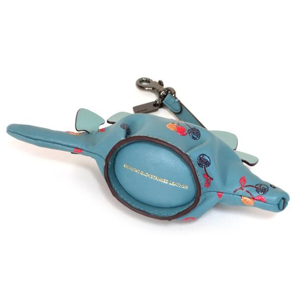 COACH（コーチ） 小銭入れ レザー ステギー ラメグリッター チェリー