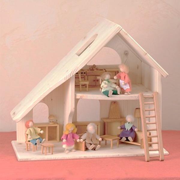 ドライブラッター 人形の家(2階建て) 木のおもちゃ ドールハウス